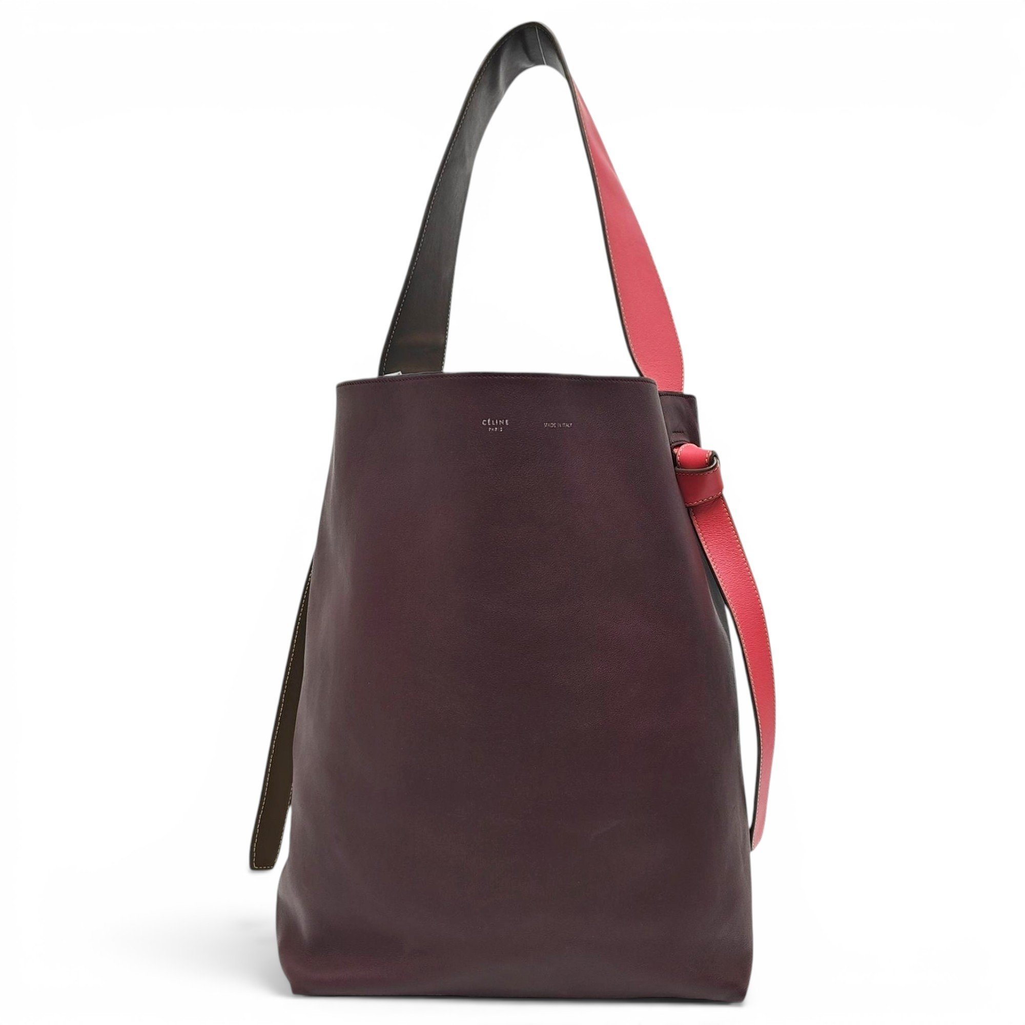 Twisted leather tote