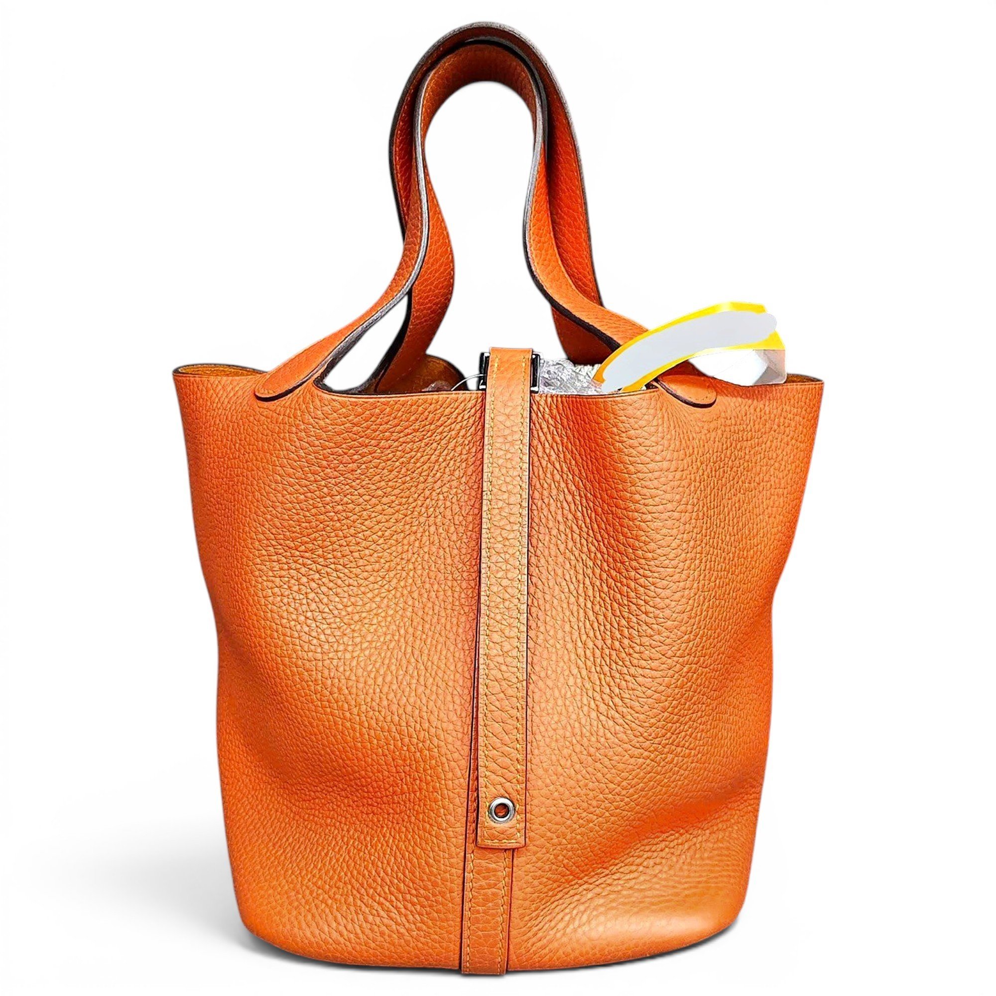 Picotin leather handbag