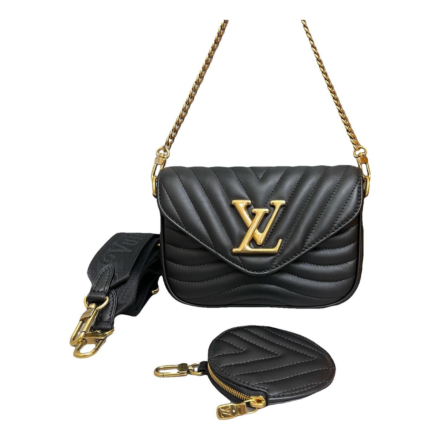 Multi-Pochette New Wave leather handbag
