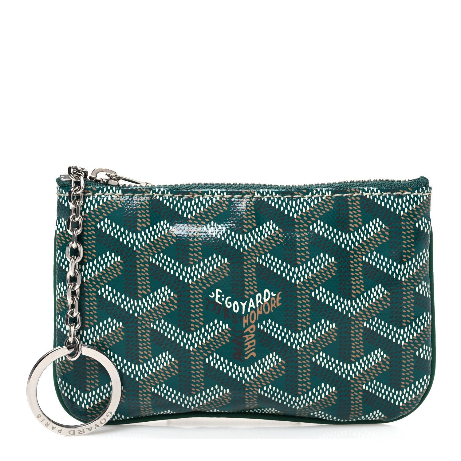 Goyard Goyardine Nano Senat Key Pouch Green