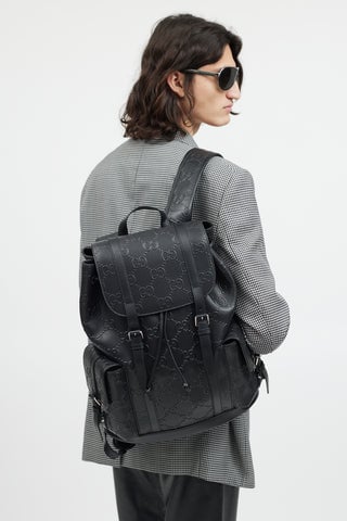 GG Embossed Tennis Backpack