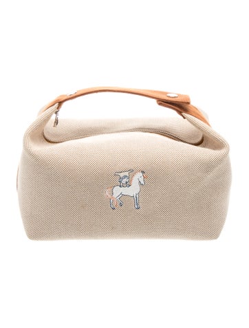 Hermes Large Toile Bride-A-Brac Cabriole Case