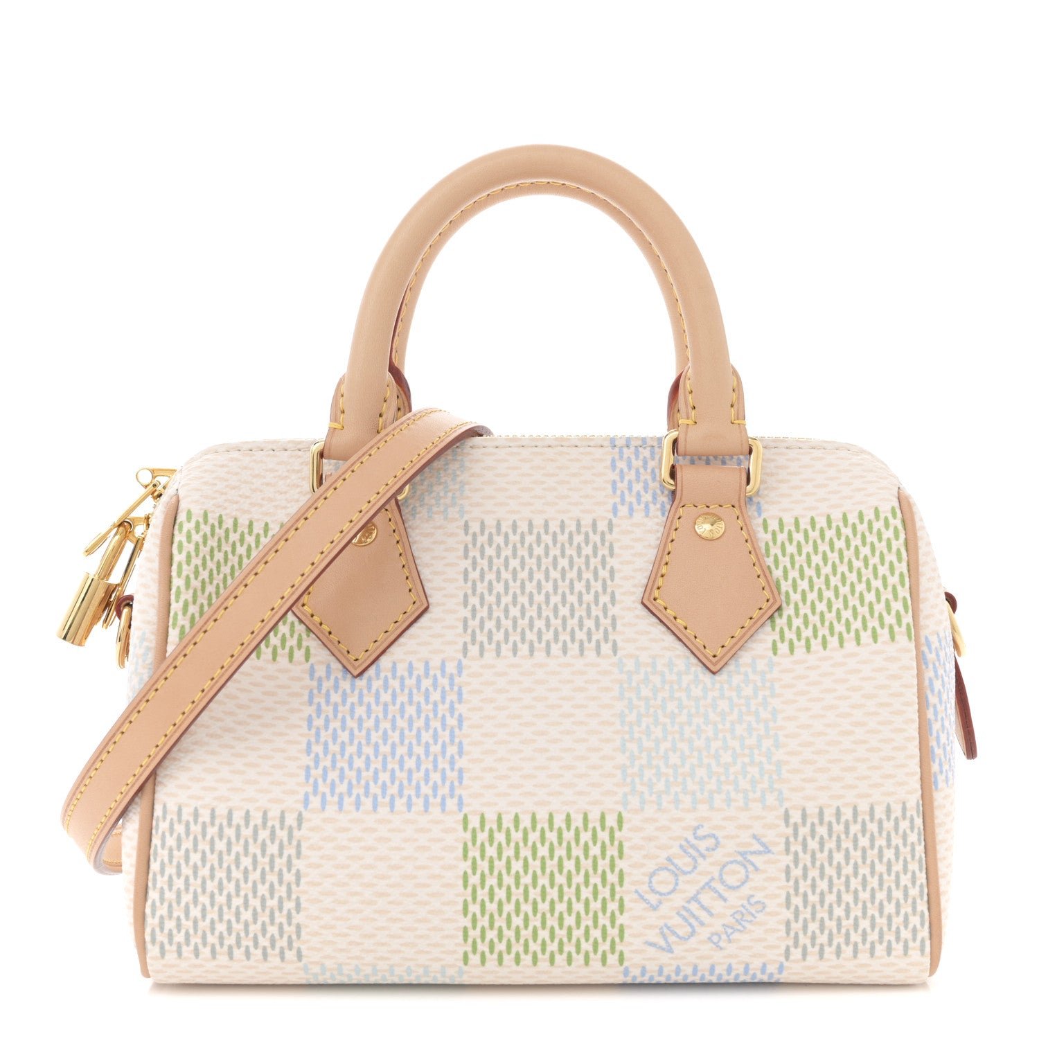Louis Vuitton Damier Giant Speedy Bandouliere 20 Pistachio