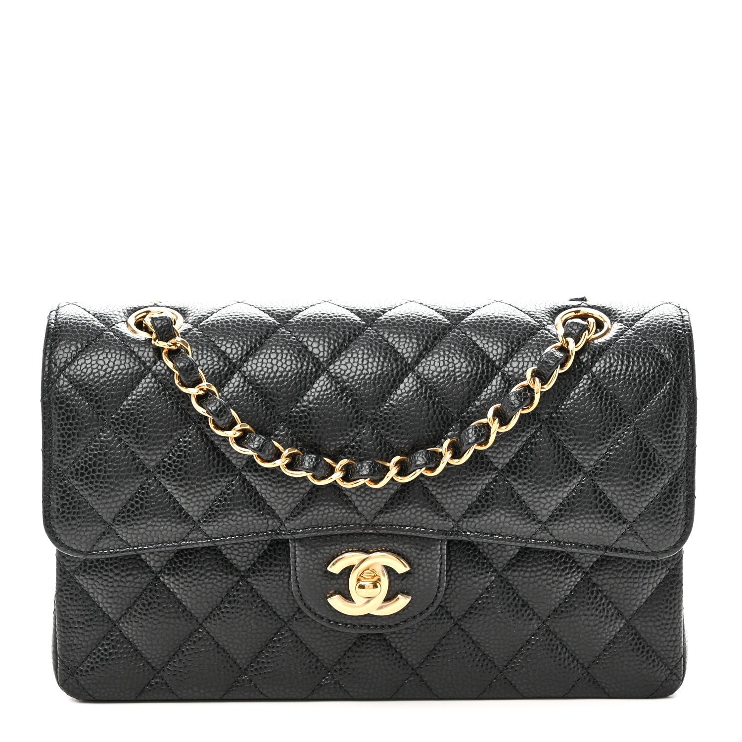 Chanel Caviar Quilted Small Double Flap Black