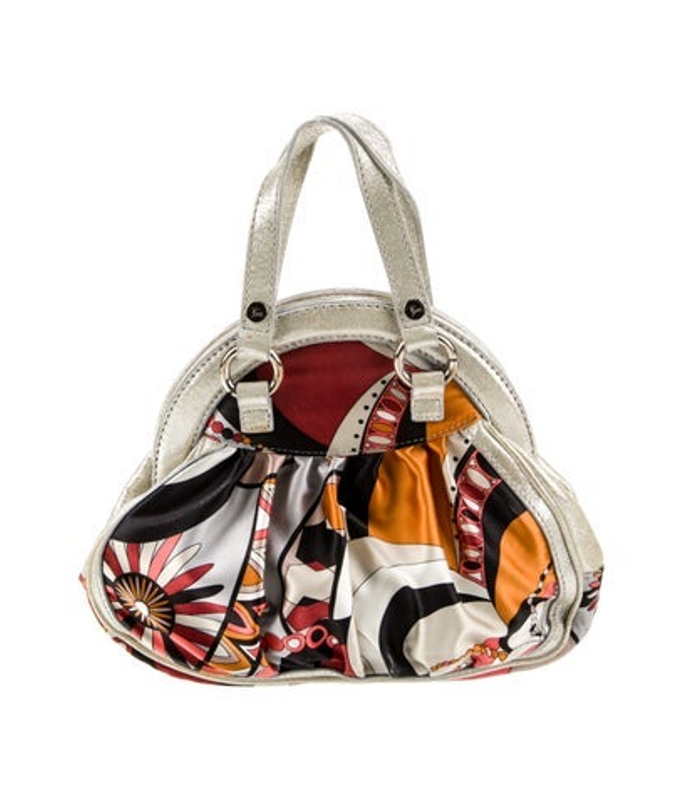 Emilio Pucci Pucci Satin Top Handle Bag