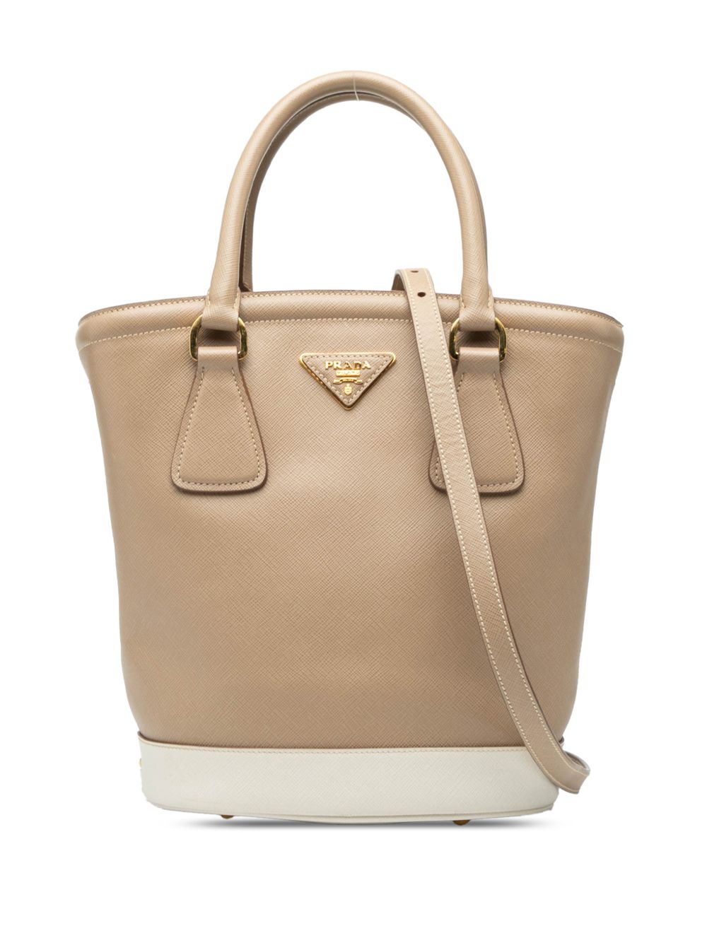 Prada 2010-2025 Saffiano Bucket Bag satchel