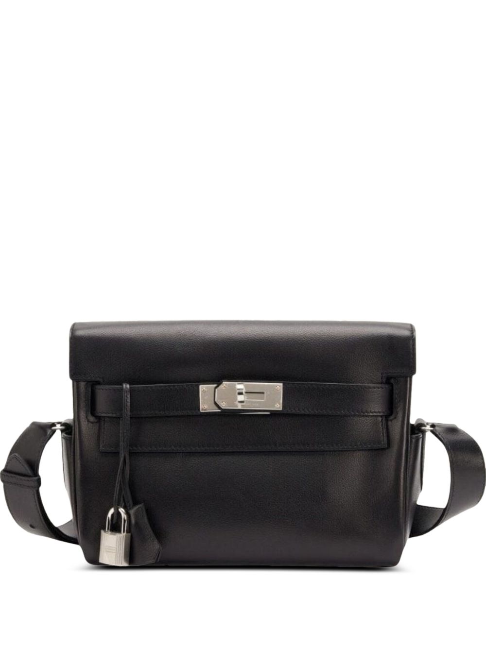 Hermes Kelly Messenger Swift-leather palladium-hardware messenger bag