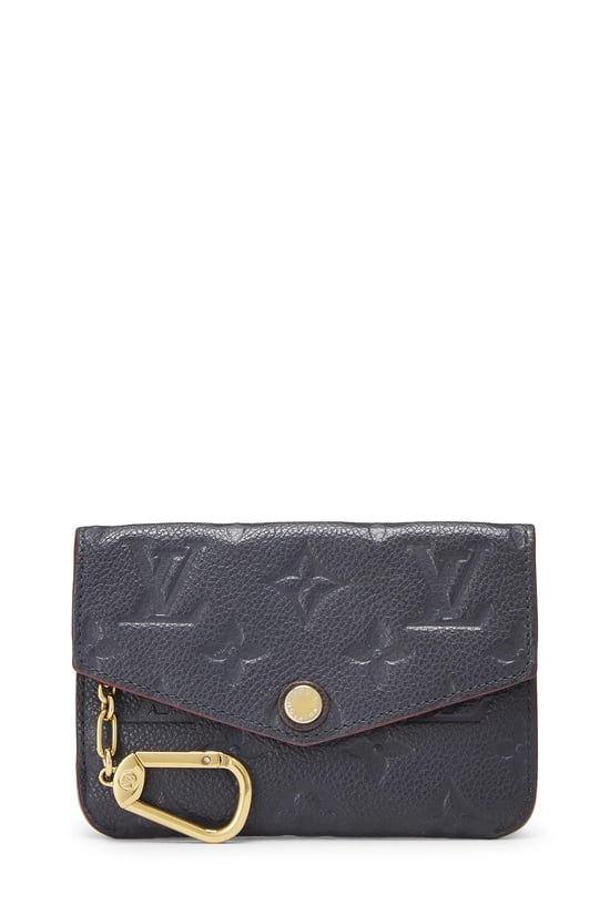 Bleu Infini Empreinte Leather Pochette Clefs