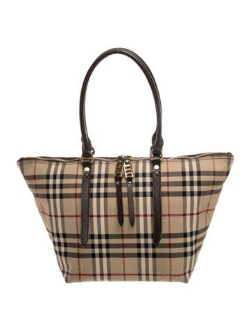 Haymarket Check Top Handle Bag