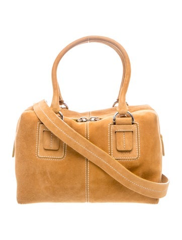 Suede Top Handle Bag