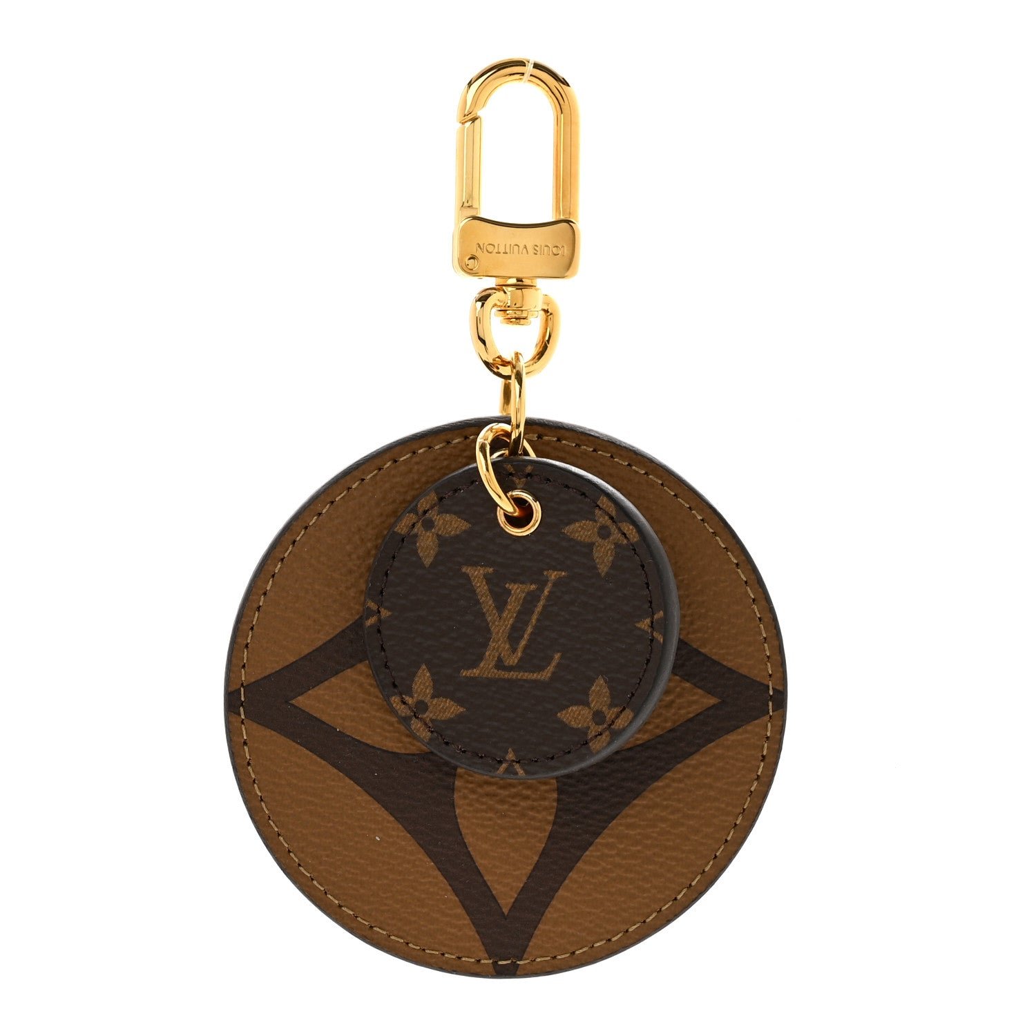 Louis Vuitton Monogram Reverse Key Holder Bag Charm
