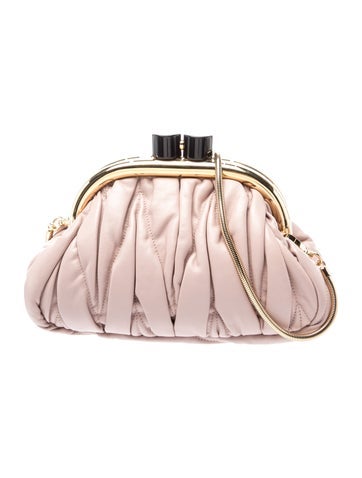 Miu Miu Leather Matelasse Belle