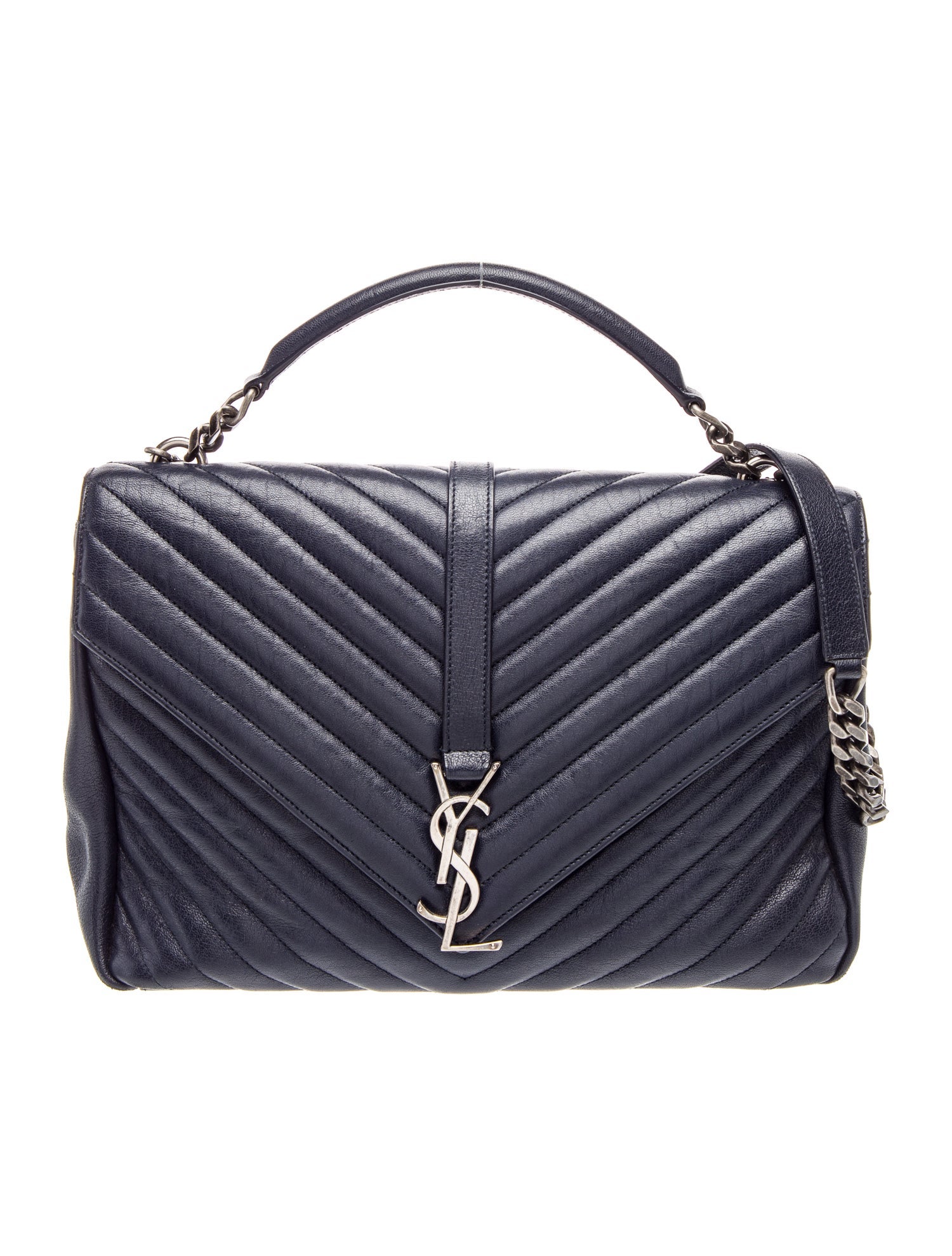 Saint Laurent Quilted College Large