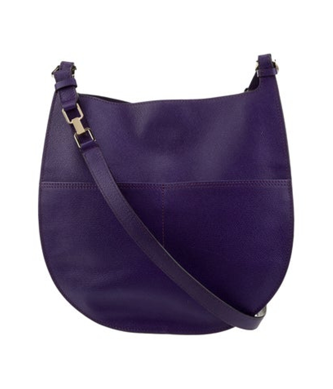 Valextra Leather Messenger Bag