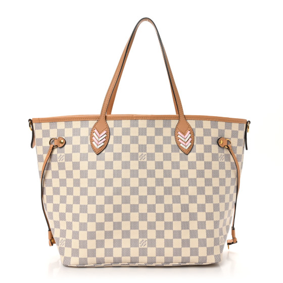 Louis Vuitton Damier Azur Braided Neverfull MM Orange