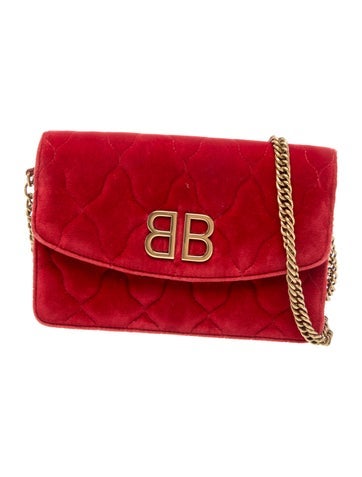 Balenciaga Velvet Crossbody Bag