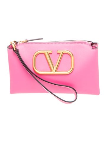 Valentino Leather Clutch