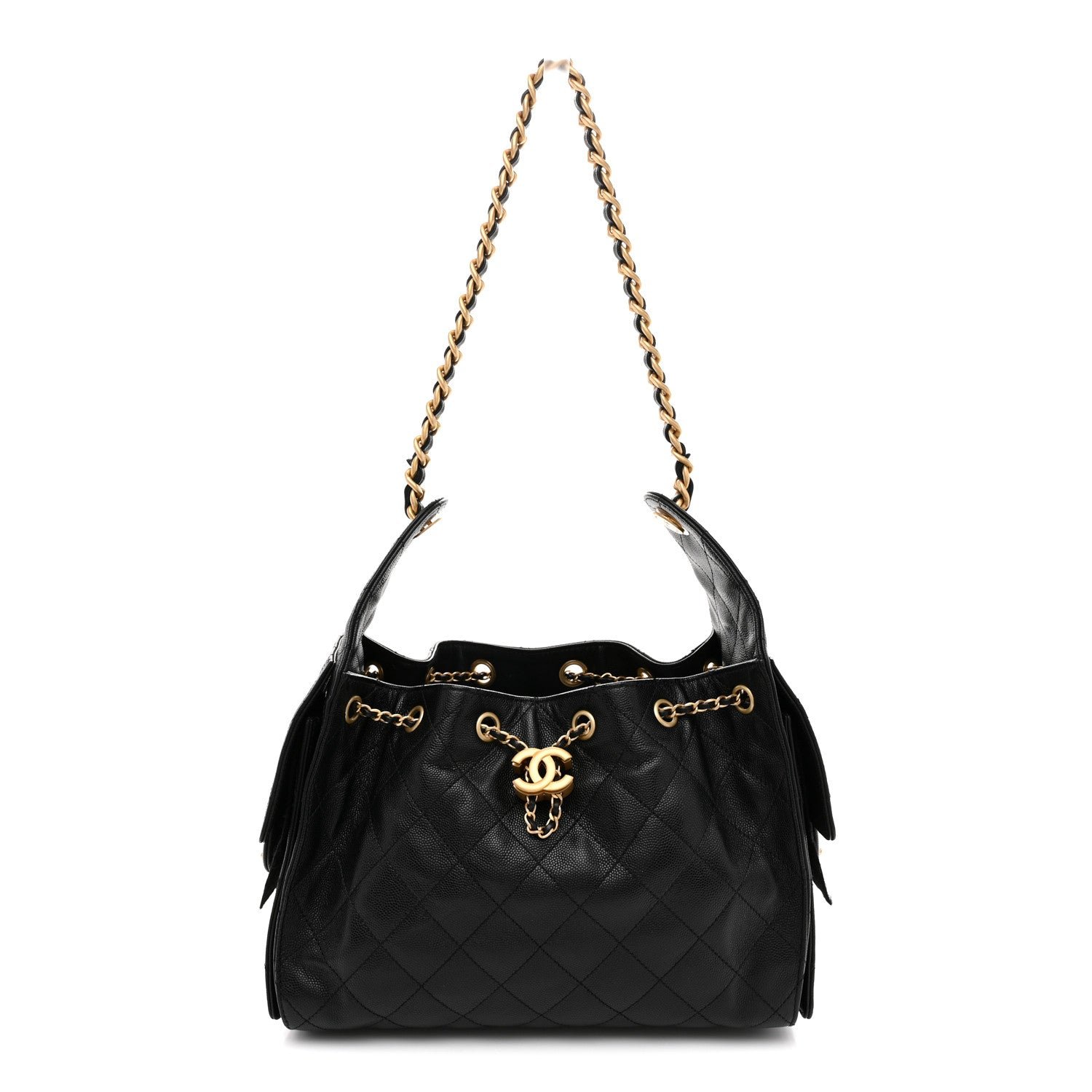 Chanel Caviar Quilted Small Chanel 25 Handbag Black