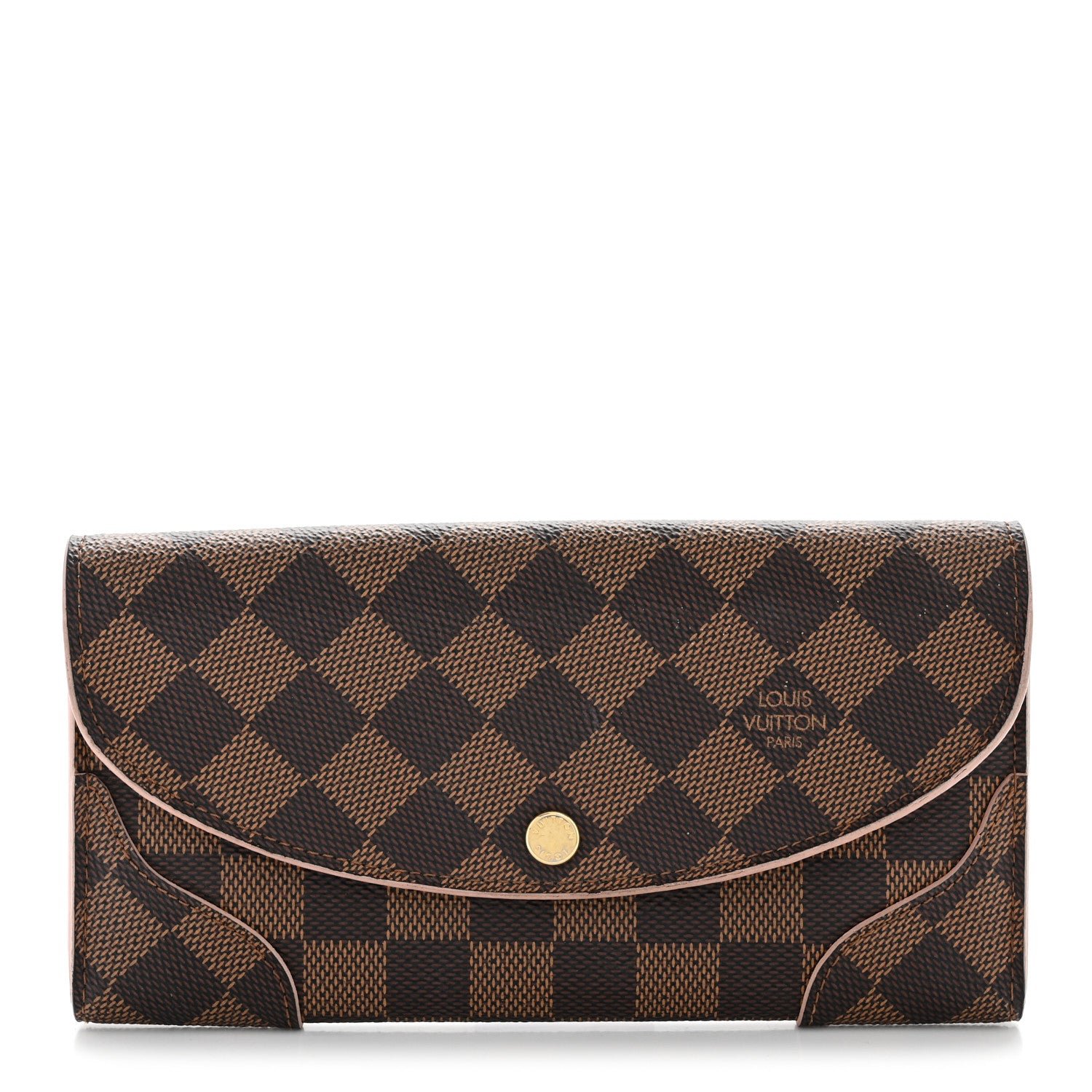 Louis Vuitton Damier Ebene Caissa Wallet Rose Ballerine