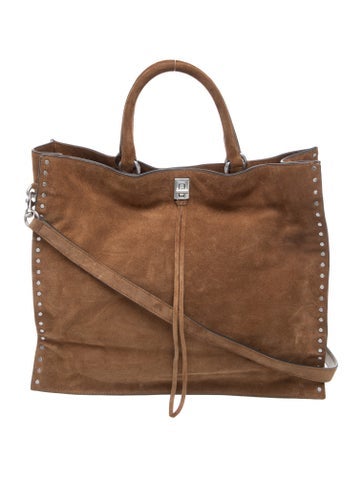 Suede Top Handle Bag