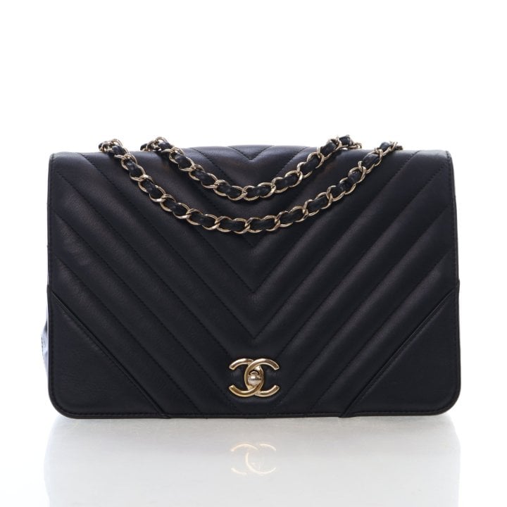 Chanel Large Calfskin Statement Flap Bag
