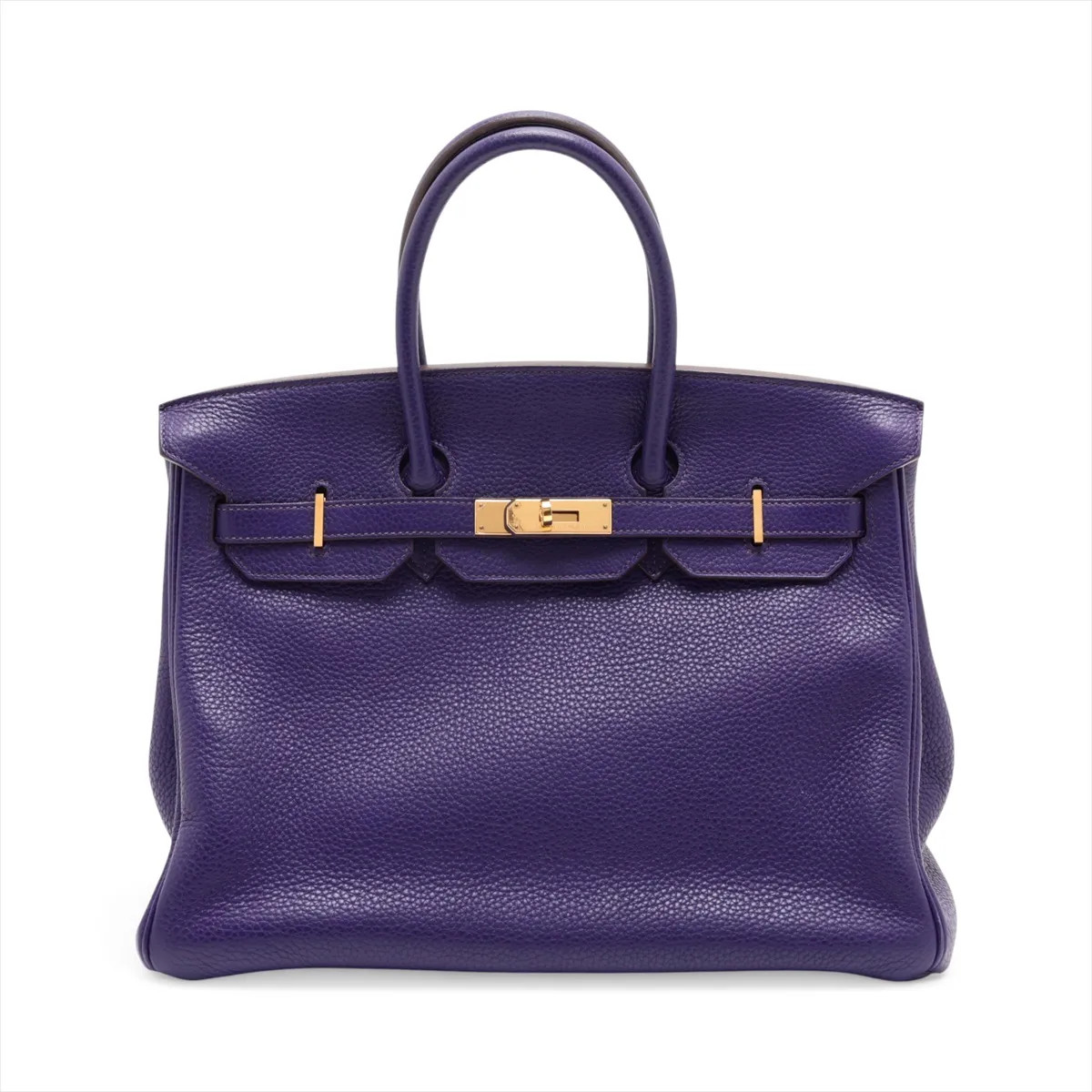 Hermès Birkin 35 Le Tournay Taurillon Clemence Iris Gold Metal Fittings
