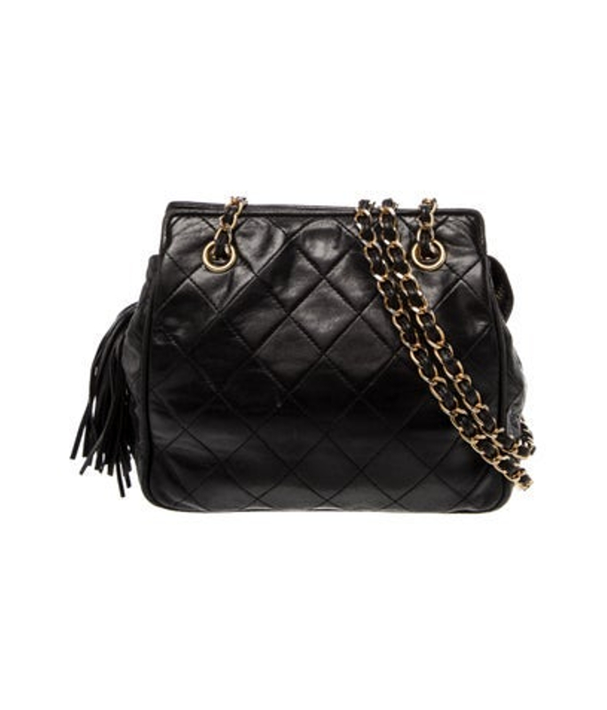 Chanel Small Quilted Tassel Crossbody Bag