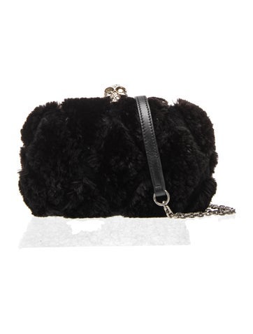 Alexander McQueen Faux Fur Clutch