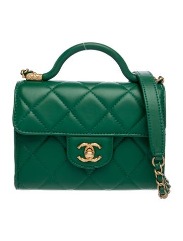 Paris-Manchester Mini Quilted Top Handle Bag