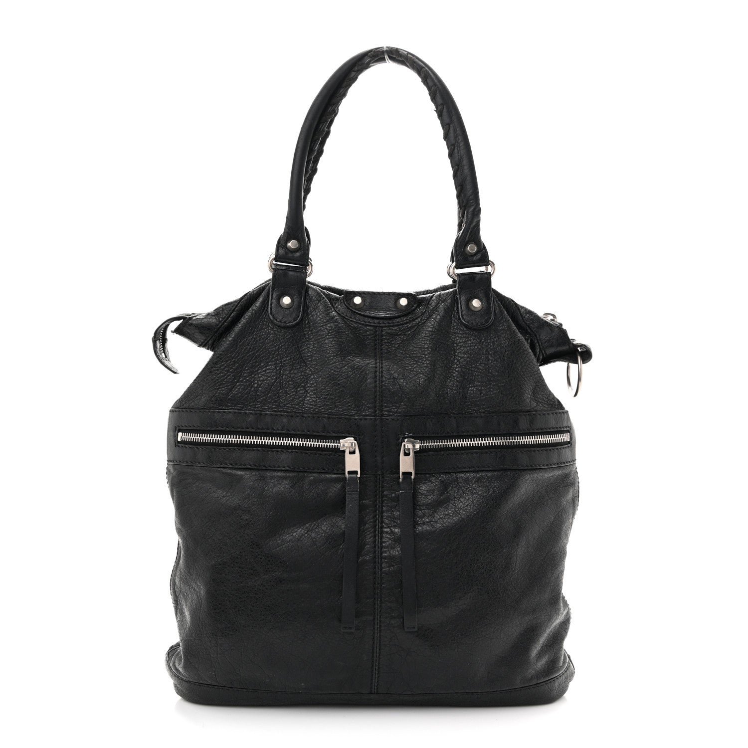 Balenciaga Balenciaga Agneau Classic Hardware Square Tote Black
