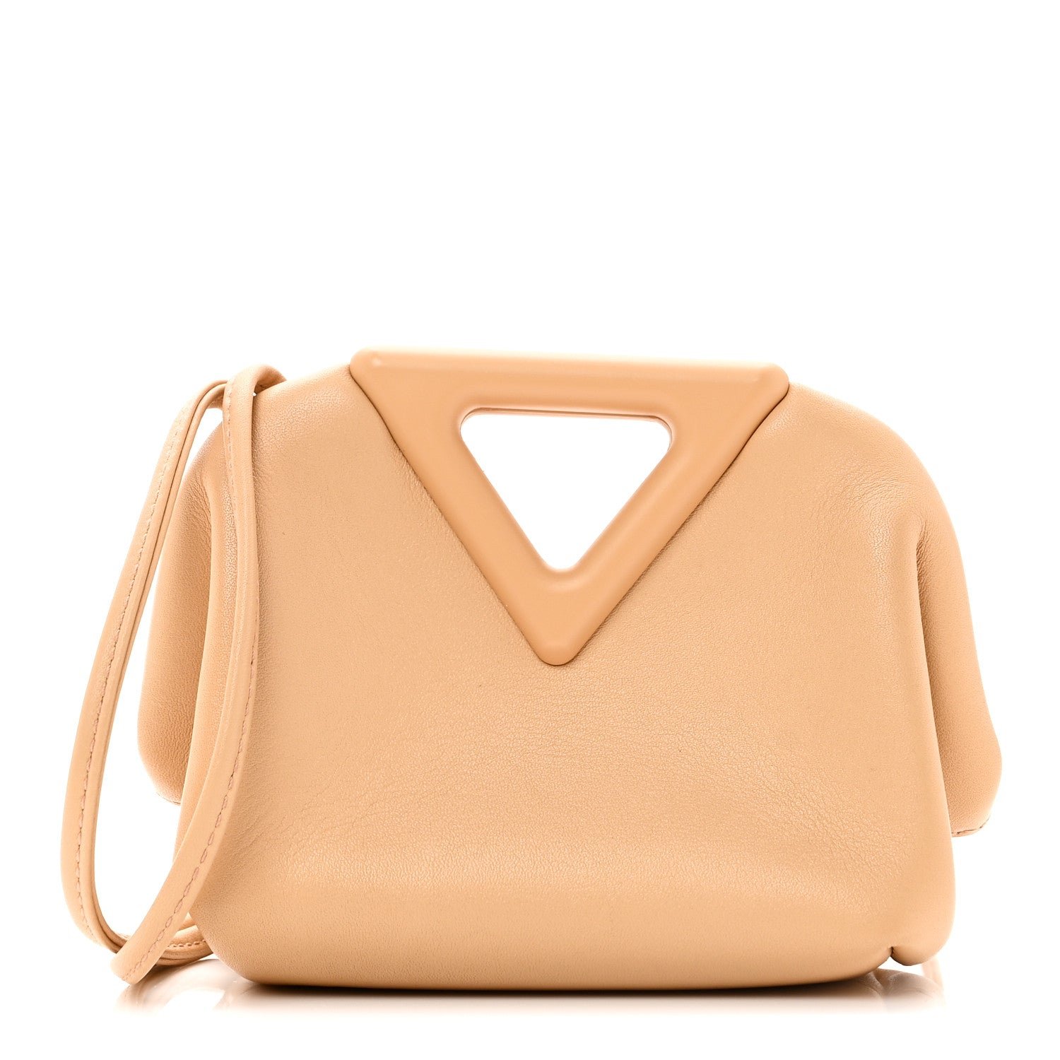 Bottega Veneta Bottega Veneta Calfskin The Point Coin Purse Almond