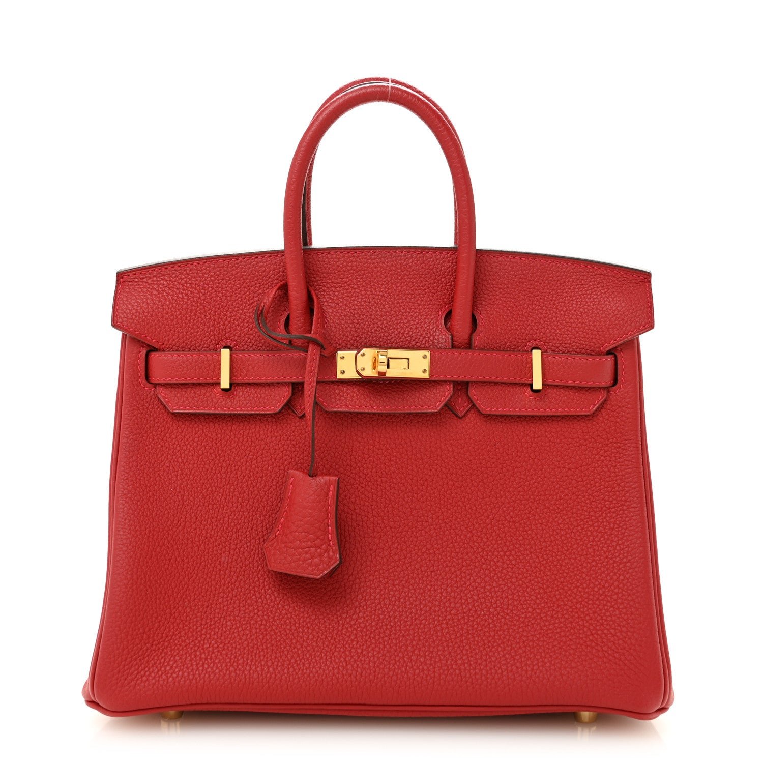 Hermes Hermes Togo Birkin 25 Rouge Vif