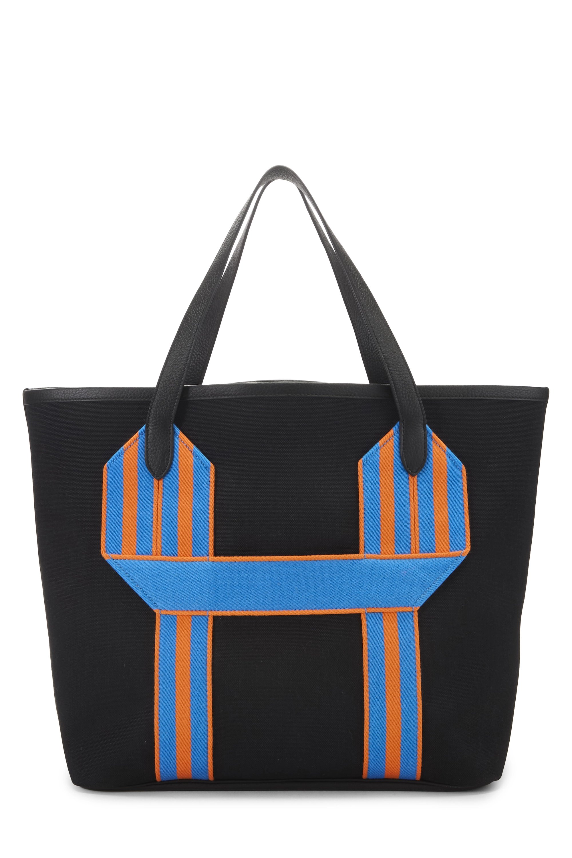 Black Canvas Pursangle Tote