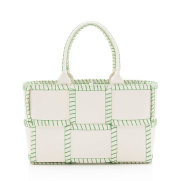 Calfskin Stitched Arco Tote Small