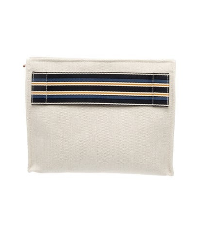 Loro Piana Piana Canvas Clutch