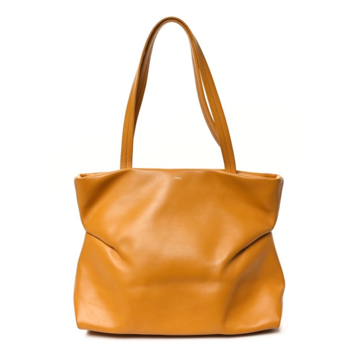 Chloe Calfskin Judy East West Tote Sunflower