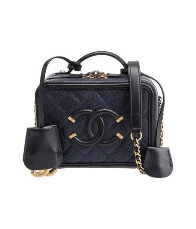 Chanel Small Filigree Vanity Case