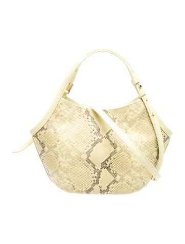 Snakeskin Top Handle Bag