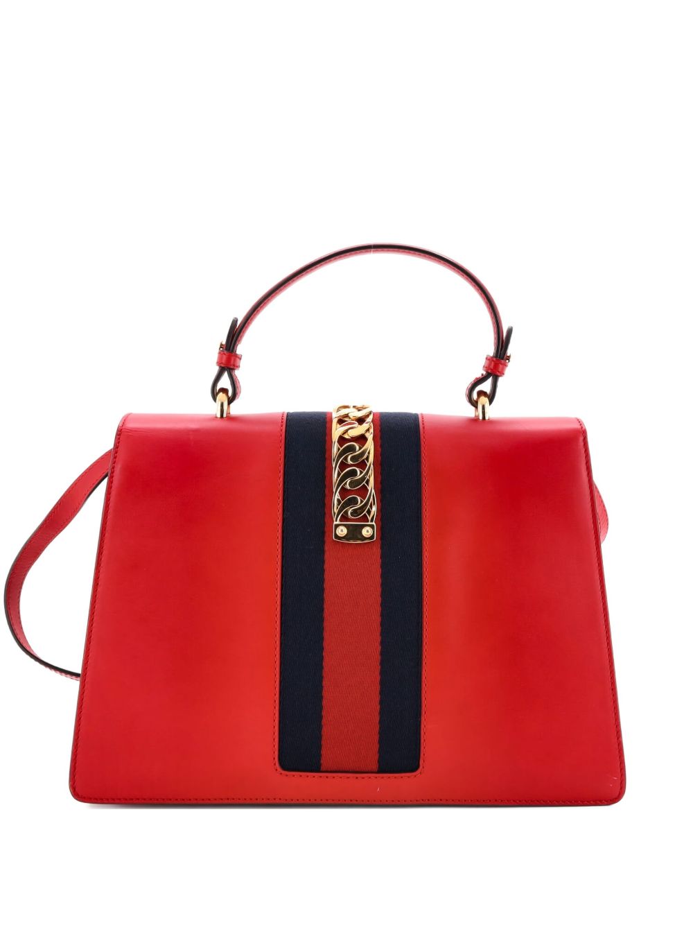Sylvie Top Handle Bag Leather Medium satchel