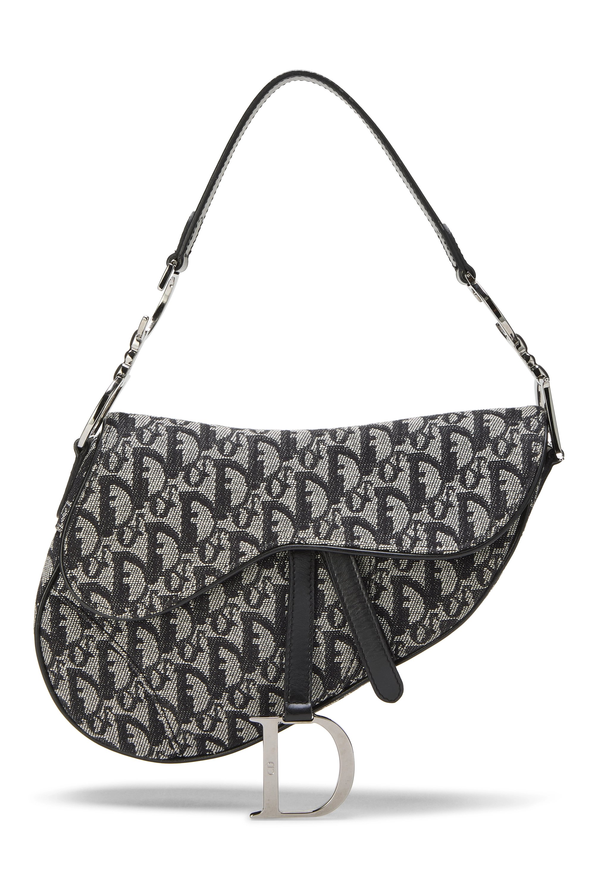 Black Trotter Canvas Saddle Bag