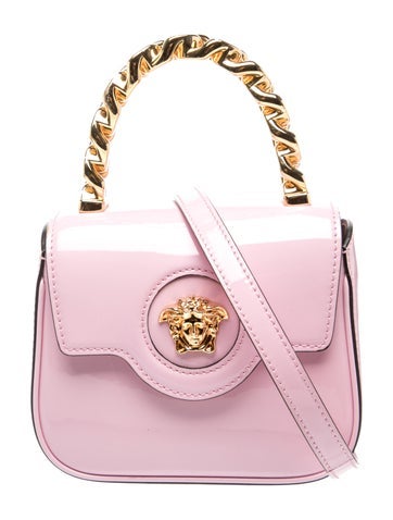 Versace Patent Leather Top Handle Bag