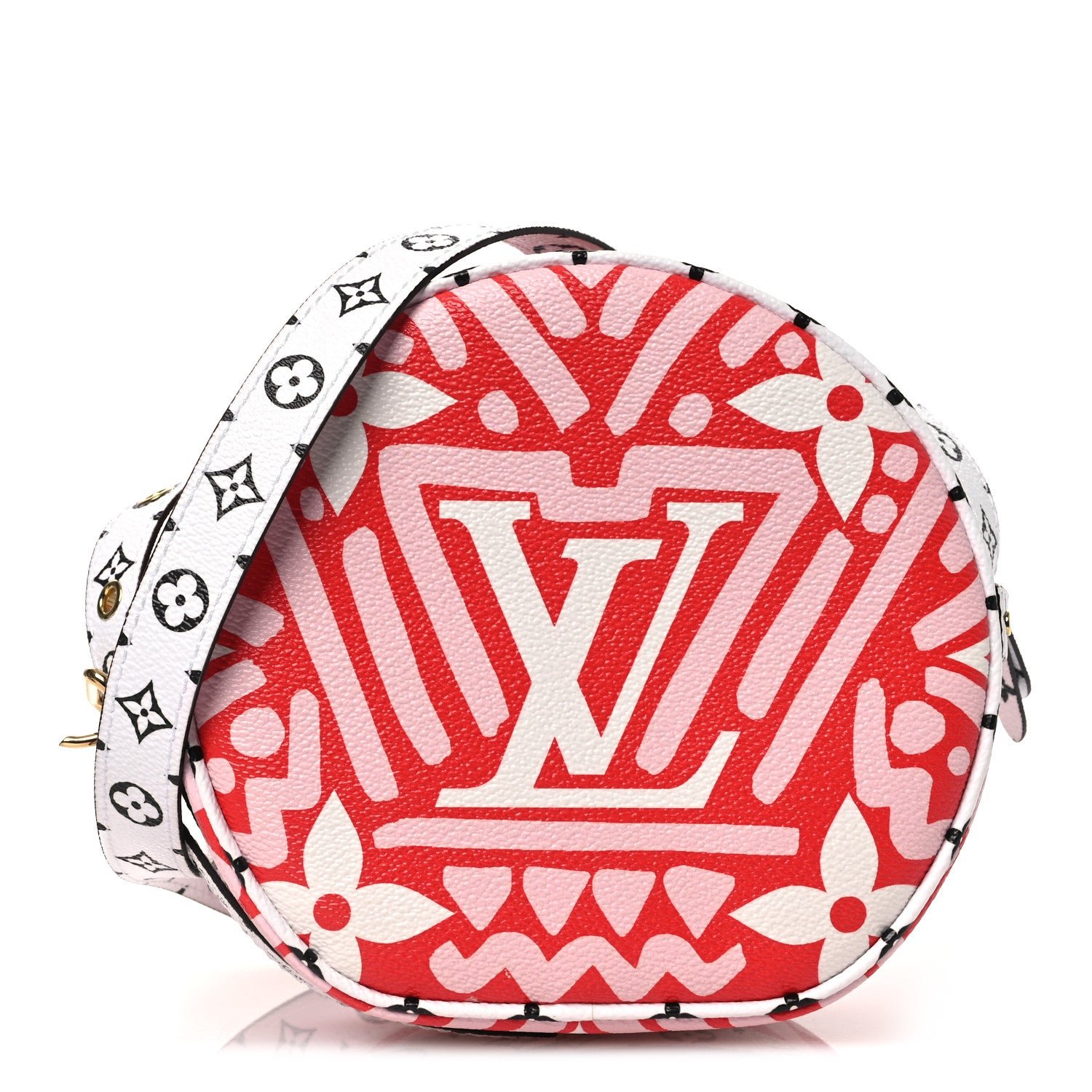 Louis Vuitton Monogram Giant Crafty Boite Chapeau Souple PM Rouge Rose Creme