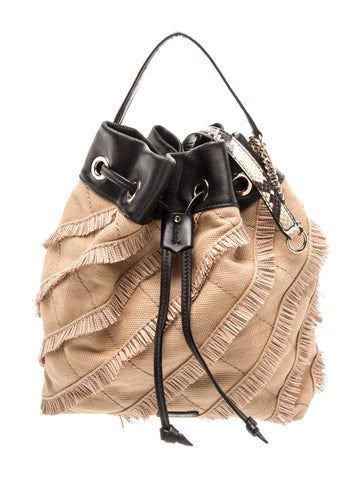Raffia Top Handle Bag