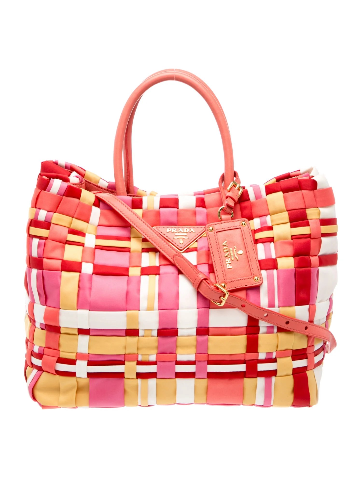 Tessuto Nylon Top Handle Bag