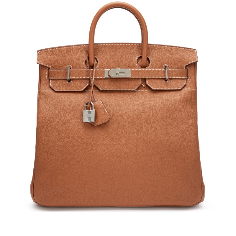 Hermes Gold Togo HAC Haut à Courroies Birkin 40 Palladium Hardware, 2021