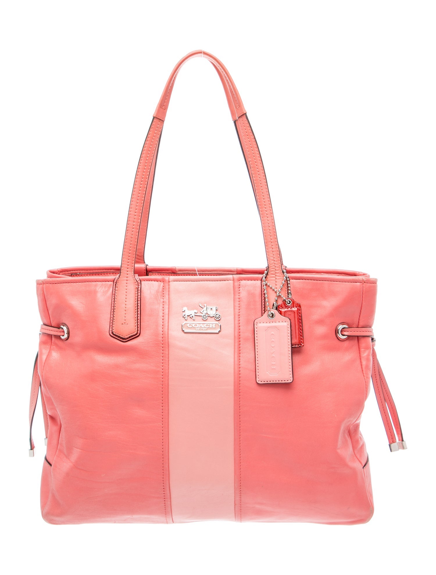 Leather Chelsea Stripe Charlie Tote