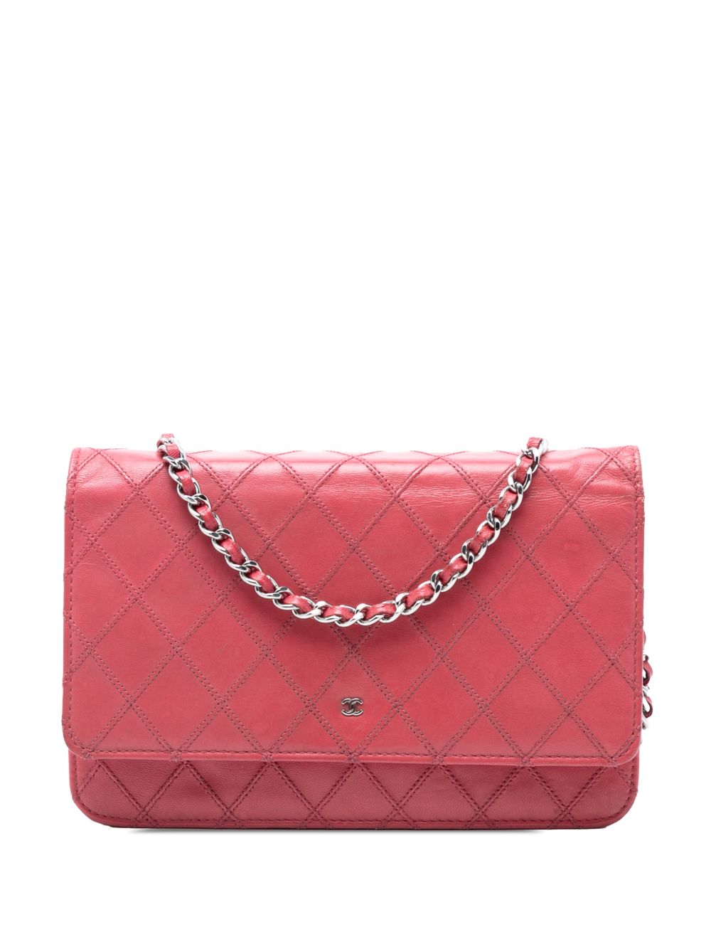 2010-2011 CC Lambskin Wild Stitch Wallet on Chain crossbody bag
