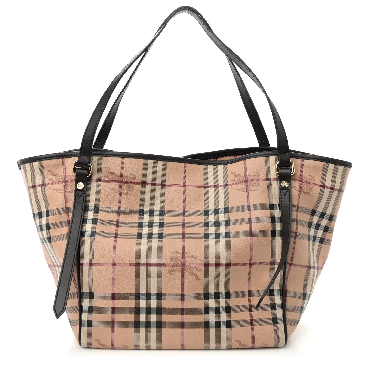Burberry Haymarket Check Large Canterbury Tote Chocolate