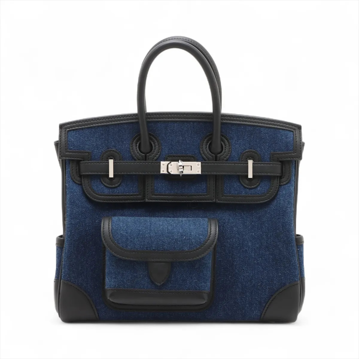 Hermès Birkin Cargo 25 Denim x Vow Swift Blue x Black