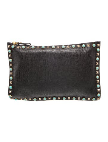 Valentino Leather Clutch